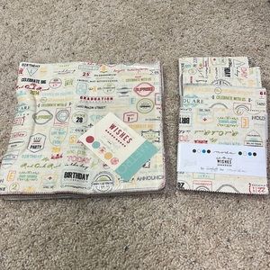 Moda fabric 1 layer cake and 4 charm packs “wishes” line by Sweetwater
